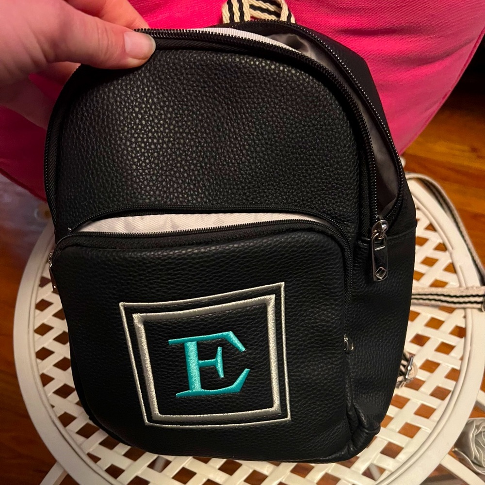 Small backpack with embroidery